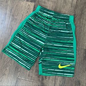 Nike Green & Yellow Dri-Fit Basketball Shorts